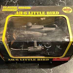 Die cast AH-6 Little Bird.